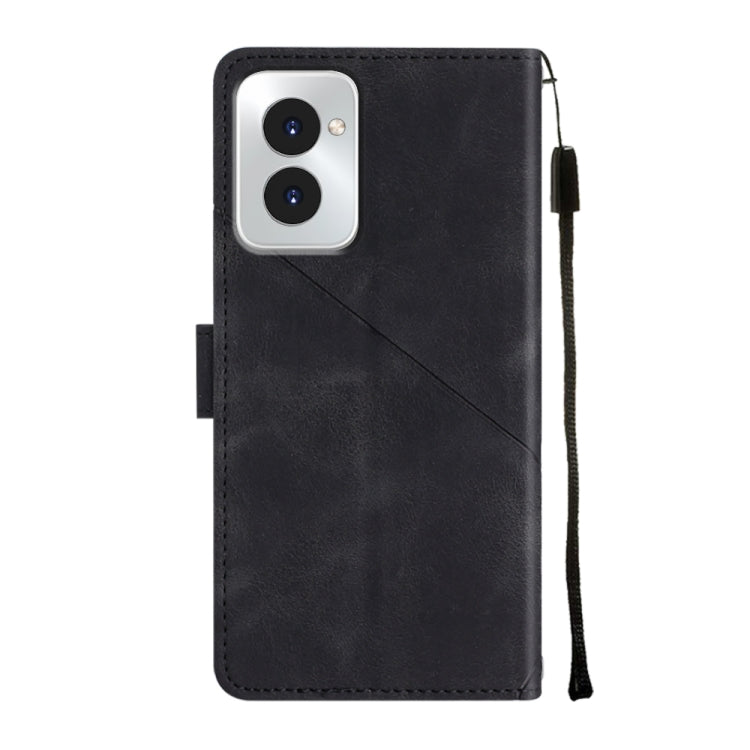 For Motorola Moto G Power 5G 2024 Skin Feel Embossed Leather Phone Case(Black)