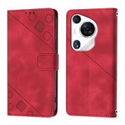For Huawei Pura 70 Pro Skin Feel Embossed Leather Phone Case(Red)