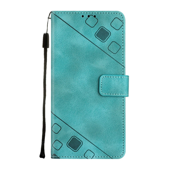 For Google Pixel 9 / 9 Pro Skin-feel Embossed Leather Phone Case(Green)