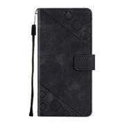 For Google Pixel 9 / 9 Pro Skin-feel Embossed Leather Phone Case(Black)