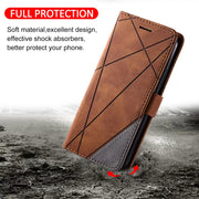 For Honor 90 Skin Feel Splicing Leather Phone Case(Brown)