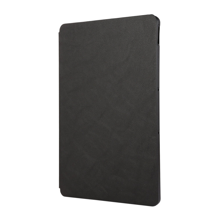 For Lenovo Xiaoxin Pad Pro 12.7 Simple Crazy Horse Leather Tablet Case(Black)