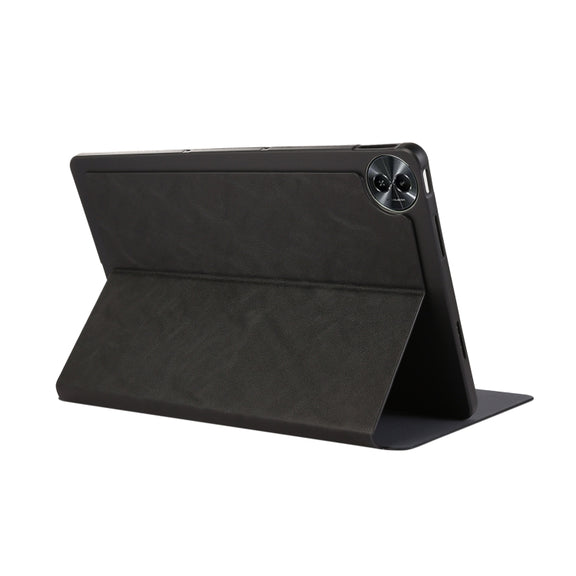 For Lenovo Xiaoxin Pad Pro 12.7 Simple Crazy Horse Leather Tablet Case(Black)