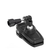 Sunnylife 360 Degree Rotation Swivel Backpack Clip Magnetic Suction Action Camera Mount(Black)