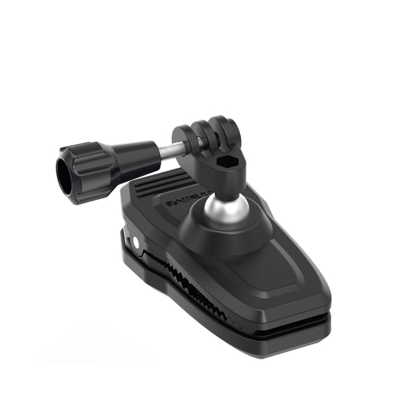 Sunnylife 360 Degree Rotation Swivel Backpack Clip Magnetic Suction Action Camera Mount(Black)