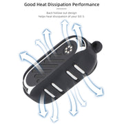For Insta360 GO 3 Sunnylife Cooling Silicone Case Stickers Skin Wrap Lens Cover with Neck Strap(White)