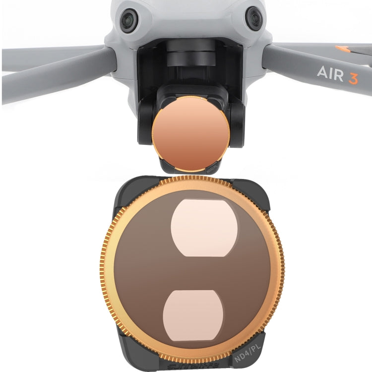 For DJI Air 3 Sunnylife Camera Lens Filter, Filter:ND4/PL
