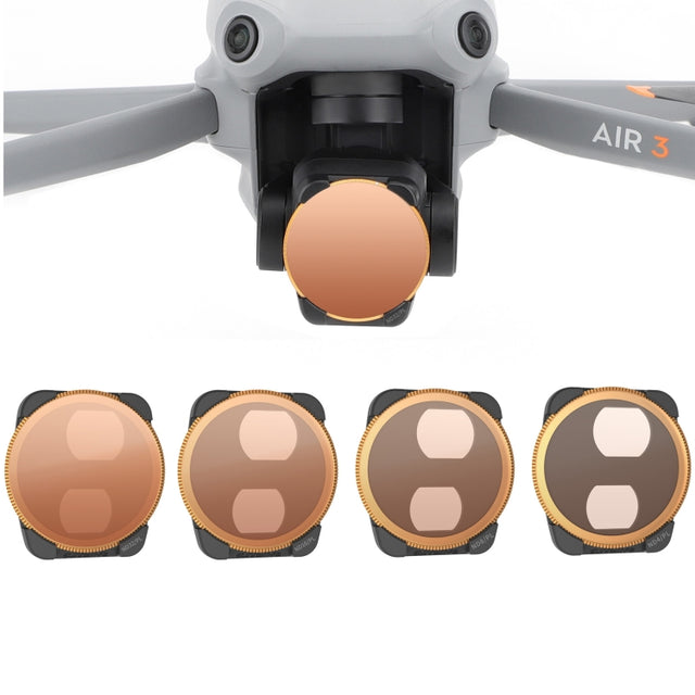 For DJI Air 3 Sunnylife Camera Lens Filter, Filter:4 in 1 ND4/PL ND8/PL ND16/PL ND32/PL