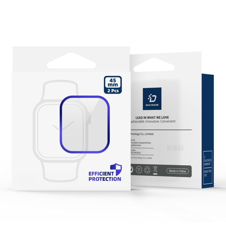 For Apple Watch Series 9 / 8 / 7 41mm DUX DUCIS Pmma Series 3D Surface Composite Soft Watch Film
