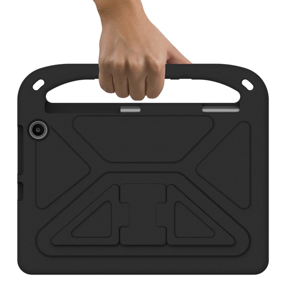 For Amazon Kindle Fire Max 11 Handle EVA Shockproof Tablet Case with Holder(Black)
