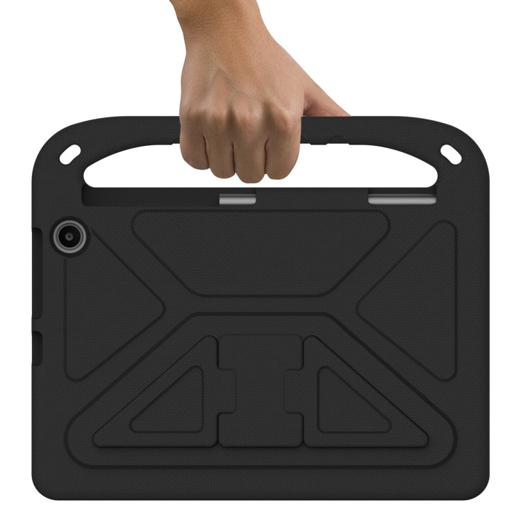 For Amazon Kindle Fire Max 11 Handle EVA Shockproof Tablet Case with Holder(Black)