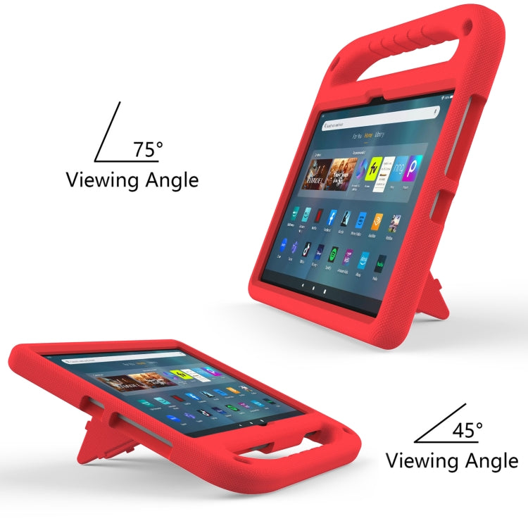 For Amazon Kindle Fire Max 11 Handle EVA Shockproof Tablet Case with Holder(Red)