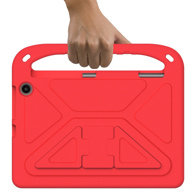 For Amazon Kindle Fire Max 11 Handle EVA Shockproof Tablet Case with Holder(Red)