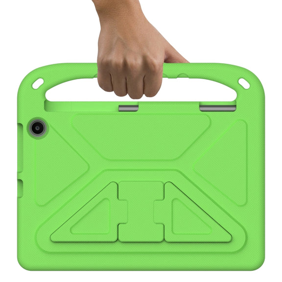 For Amazon Kindle Fire Max 11 Handle EVA Shockproof Tablet Case with Holder(Green)