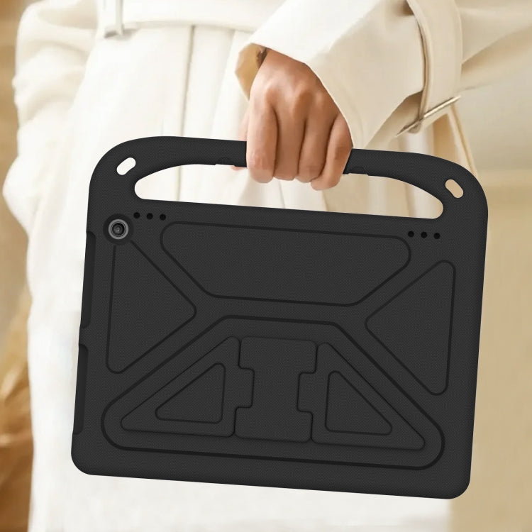 For Amazon Kindle Fire HD 10 2023 Handle EVA Shockproof Tablet Case with Holder(Black)