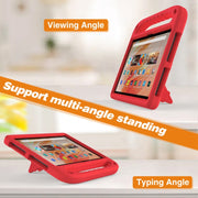 For Amazon Kindle Fire HD 10 2023 Handle EVA Shockproof Tablet Case with Holder(Red)