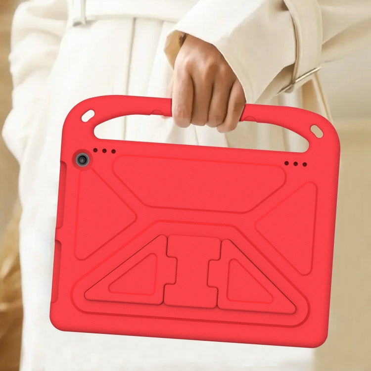 For Amazon Kindle Fire HD 10 2023 Handle EVA Shockproof Tablet Case with Holder(Red)