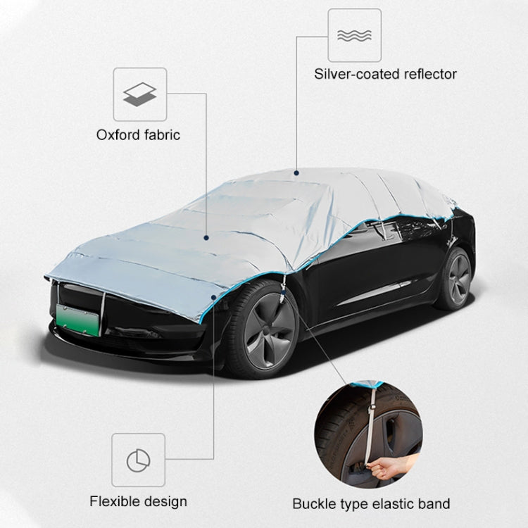 Automatic Retractable SUV Universal Sunshade Snow-proof Dust-proof Cover, Size:M