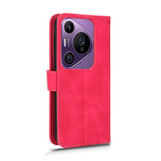For Huawei Pura 70 Pro Skin Feel Magnetic Flip Leather Phone Case(Rose Red)