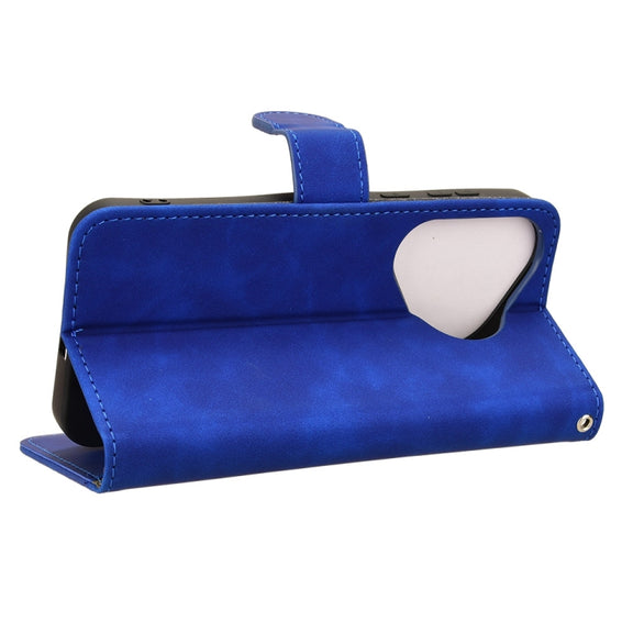 For Huawei Pura 70 Skin Feel Magnetic Flip Leather Phone Case(Blue)