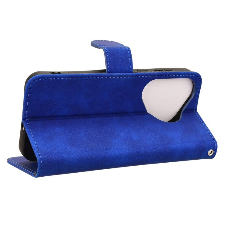 For Huawei Pura 70 Skin Feel Magnetic Flip Leather Phone Case(Blue)
