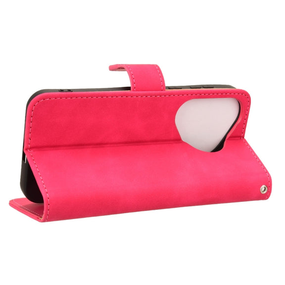 For Huawei Pura 70 Skin Feel Magnetic Flip Leather Phone Case(Rose Red)