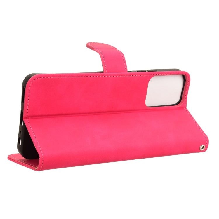 For Motorola Moto G Stylus 5G 2024 Skin Feel Magnetic Flip Leather Phone Case(Rose Red)