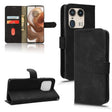 For Motorola Edge 50 Ultra Skin Feel Magnetic Flip Leather Phone Case(Black) - Motorola Cases by PMC TechLife | Online Shopping South Africa | PMC TechLife | Buy Now Pay Later Mobicred