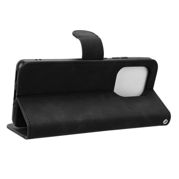 For Motorola Edge 50 Ultra Skin Feel Magnetic Flip Leather Phone Case(Black)