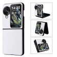 For OPPO Find N3 Flip PU Leather PC Phone Case(White) - Find N3 Flip Cases by PMC TechLife | Online Shopping South Africa | PMC TechLife | Buy Now Pay Later Mobicred