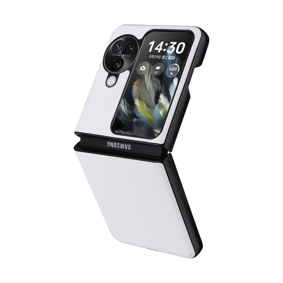 For OPPO Find N3 Flip PU Leather PC Phone Case(White)