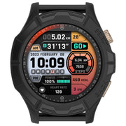 For Amazfit Cheetah / Cheetah Pro Armor Hollow Watch Protective Case(Black)