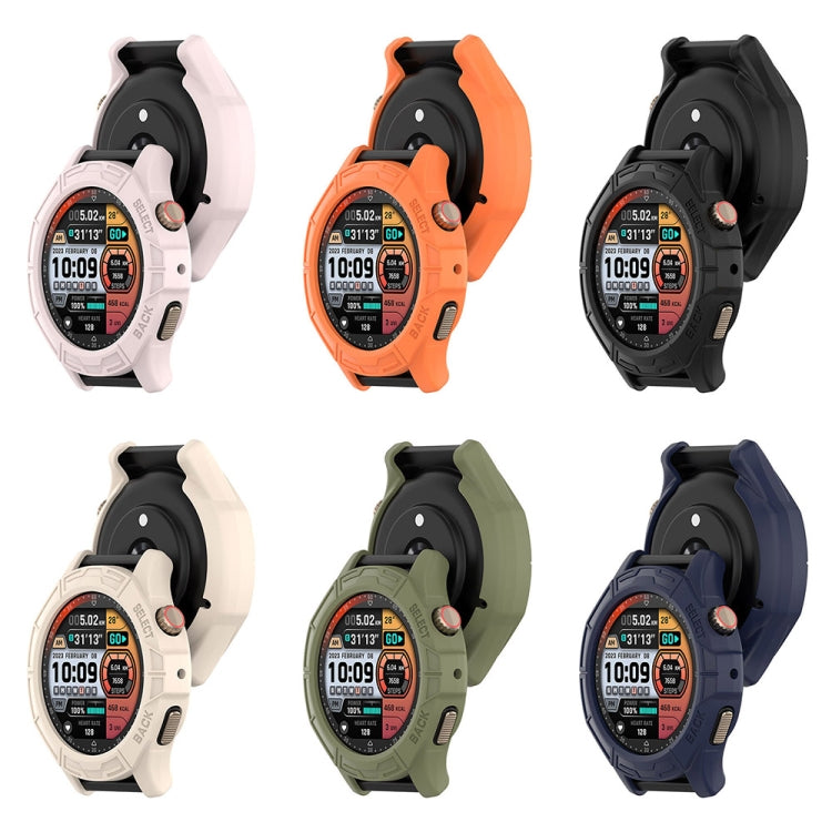 For Amazfit Cheetah / Cheetah Pro Armor Hollow Watch Protective Case(Midnight Blue)
