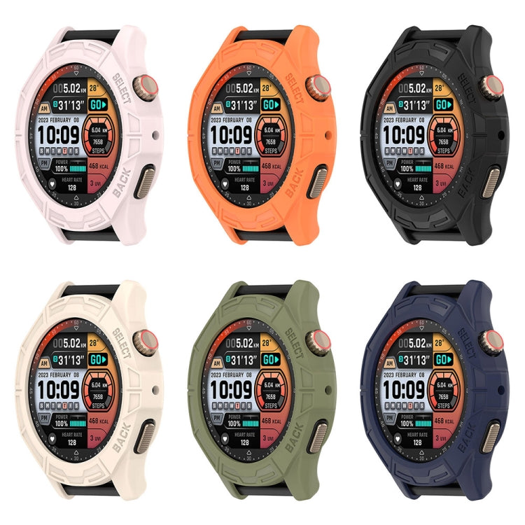 For Amazfit Cheetah / Cheetah Pro Armor Hollow Watch Protective Case(Light Pink)