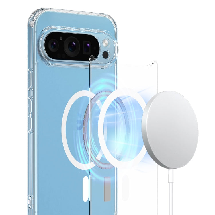 For Google Pixel 9 Pro XL MagSafe Clear Acrylic PC Hybrid TPU Phone Case(Transparent)