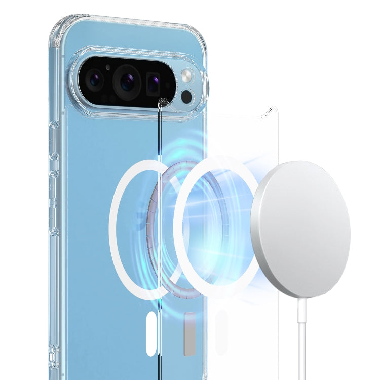 For Google Pixel 9 Pro MagSafe Clear Acrylic PC Hybrid TPU Phone Case(Transparent)