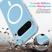 For Google Pixel 9 Pro MagSafe Clear Acrylic PC Hybrid TPU Phone Case(Transparent)