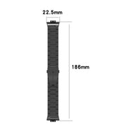 For Huawei Watch Fit Special Edition Three Strains Stainless Steel Watch Band(Rose Gold)