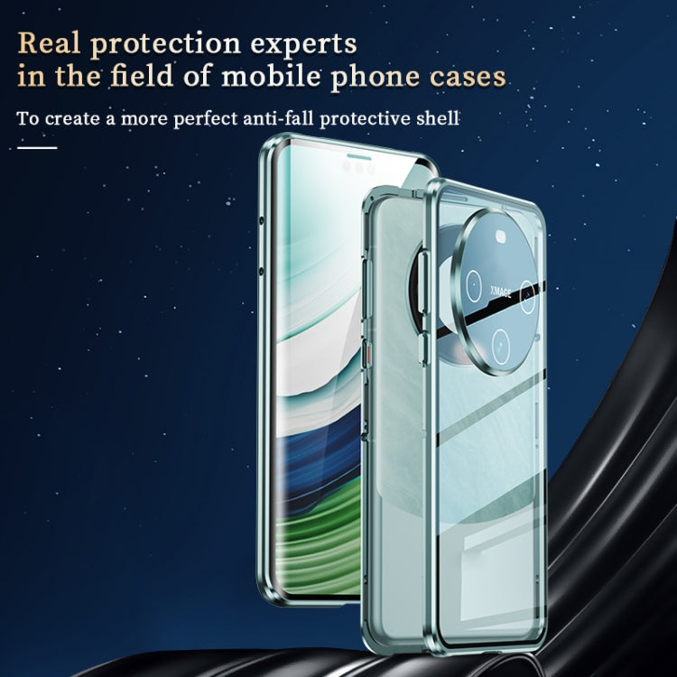 For Huawei Mate 60 Magnetic Double-side HD Tempered Glass Phone Case(Black)
