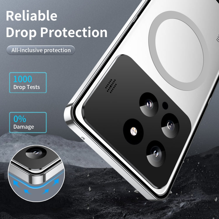 For Xiaomi 14 Aromatherapy Magnetic Metal Phone Case(Silver)