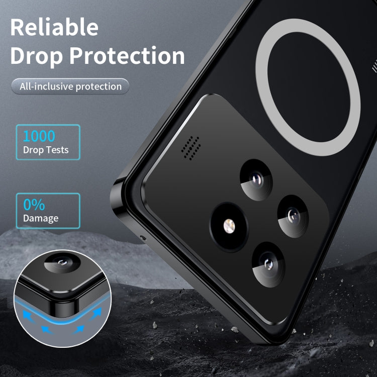 For Xiaomi 14 Pro Aromatherapy Magnetic Metal Phone Case(Black)