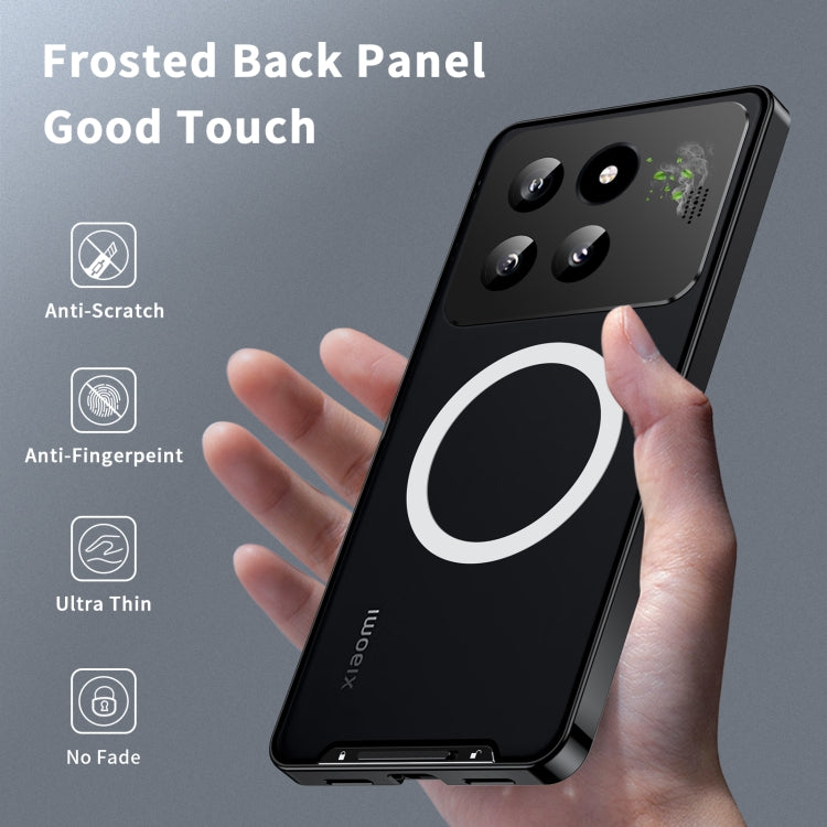 For Xiaomi 14 Pro Aromatherapy Magnetic Metal Phone Case(Black)