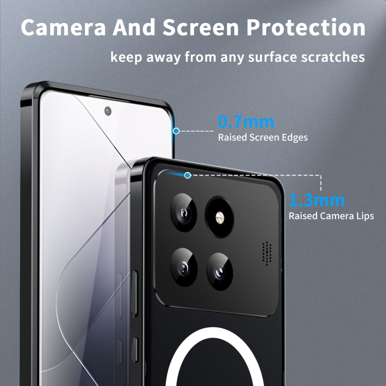 For Xiaomi 14 Pro Aromatherapy Magnetic Metal Phone Case(Black)
