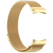 For Samsung Galaxy Watch 6 Button Style Milan Magnetic Metal Watch Band(Gold)