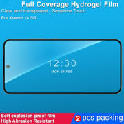 For Xiaomi 14 5G 2pcs imak Curved Full Screen Hydrogel Film Back Protector