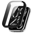For Xiaomi Mi Band 8 Pro PC + Tempered Glass Film Integrated Watch Protective Case(Black) - Watch Cases by PMC TechLife | Online Shopping South Africa | PMC TechLife | Buy Now Pay Later Mobicred