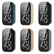 For Xiaomi Mi Band 8 Pro PC + Tempered Glass Film Integrated Watch Protective Case(Transparent)