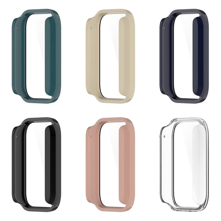 For Xiaomi Mi Band 8 Pro PC + Tempered Glass Film Integrated Watch Protective Case(Black)