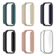 For Xiaomi Mi Band 8 Pro PC + Tempered Glass Film Integrated Watch Protective Case(Ivory White)