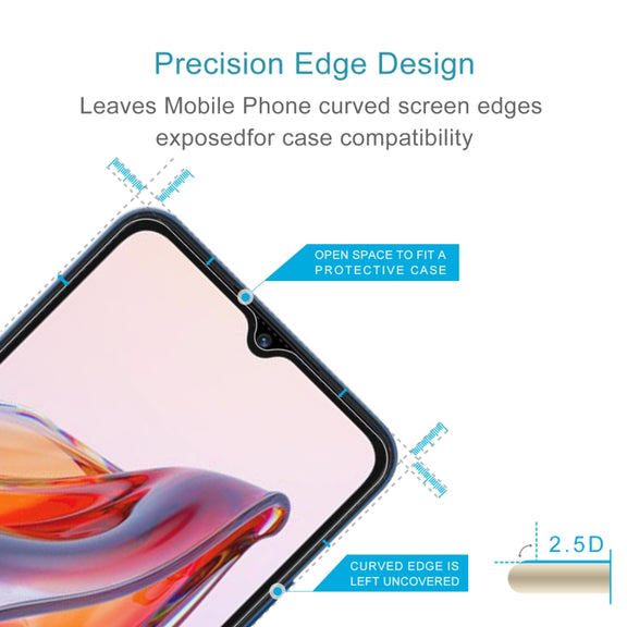 For Xiaomi Redmi 13C / 13C 5G 10pcs 0.26mm 9H 2.5D Tempered Glass Film